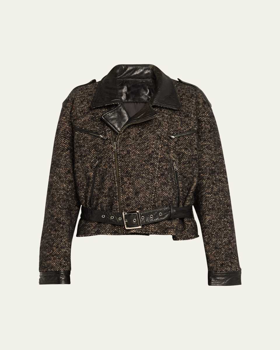 Exaggerated Motorcycle Jacket